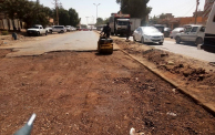 أعمال الصيانة في طرقات العاصمة الخرطوم