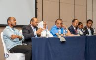 مجموعة من قادة تقدم بمن فيهم حمدوم في افتتاح المؤتمر التأسيسي
