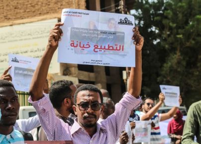 احتجاجات شعبية ضد التطبيع في السودان