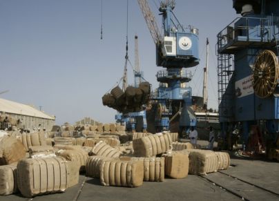 صادرات في ميناء بورتسودان شرقي السودان