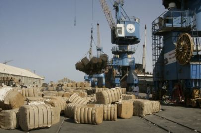 صادرات في ميناء بورتسودان شرقي السودان