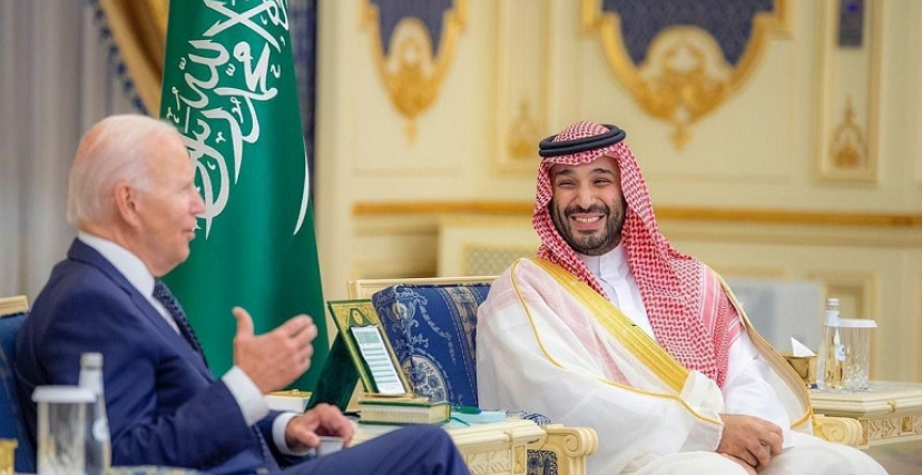 ولي العهد السعودي بن سلمان مع الرئيس الأمريكي جو بايدن