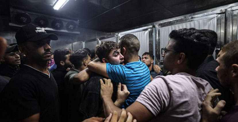 وداع شهداء العدوان على قطاع غزة قبل مواراتهم الثرى