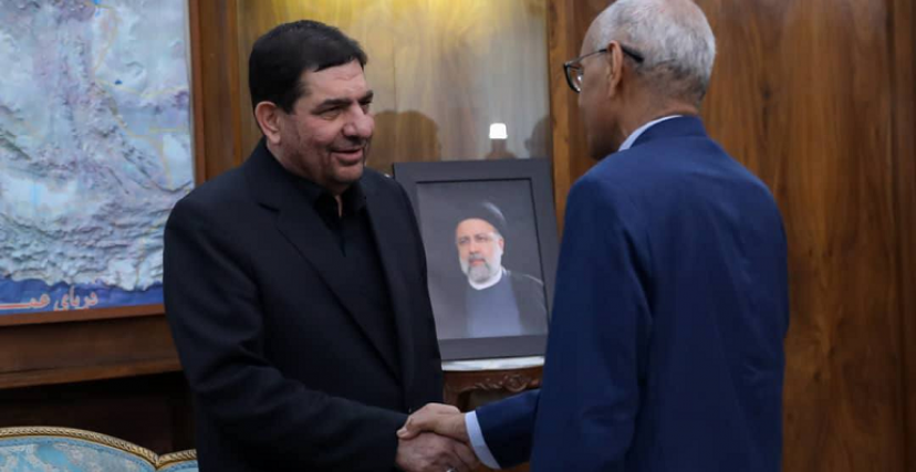 الرئيس الإيراني المكلف ووزير خارجية السودان