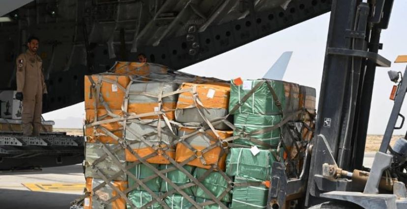 طائرة محملة بمساعدات طبية من قطر